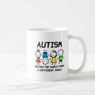 Autism Seeing The World From A Different Angle Aut Coffee Mug