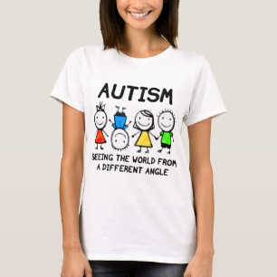 Autism Seeing The World From A Different Angle Aut T-Shirt