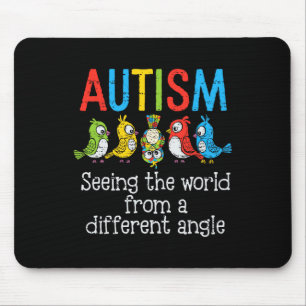 Autism Seeing The World From A Different Angle Cut Mouse Mat