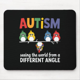 Autism Seeing The World From A Different Angle Cut Mouse Mat