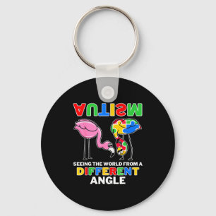 Autism Seeing The World From A Different Angle Fla Key Ring