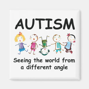 Autism...seeing the world from a different angle magnet