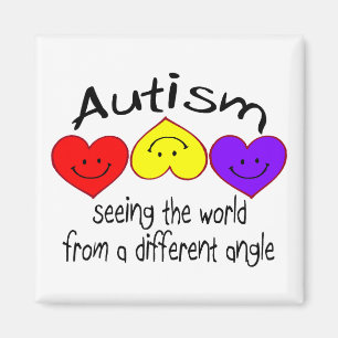 Autism, Seeing The World From A Different Angle Magnet