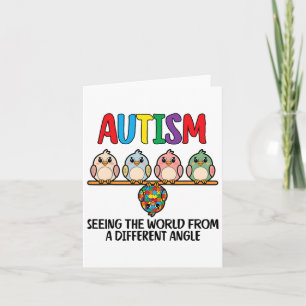 Autism Seeing The World From A Different Angle Owl Card