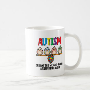 Autism Seeing The World From A Different Angle Owl Coffee Mug