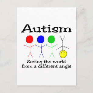 Autism Seeing The World From A Different Angle Postcard