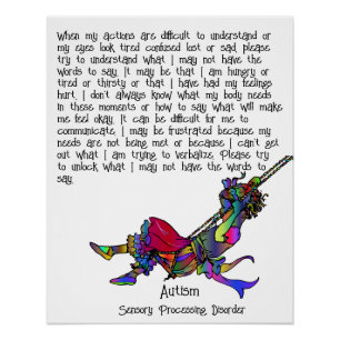 Autism: Sensory Processing Disorder Poster