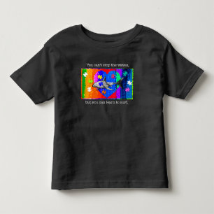 Autism Shark 4T BLACK Toddler T-Shirt