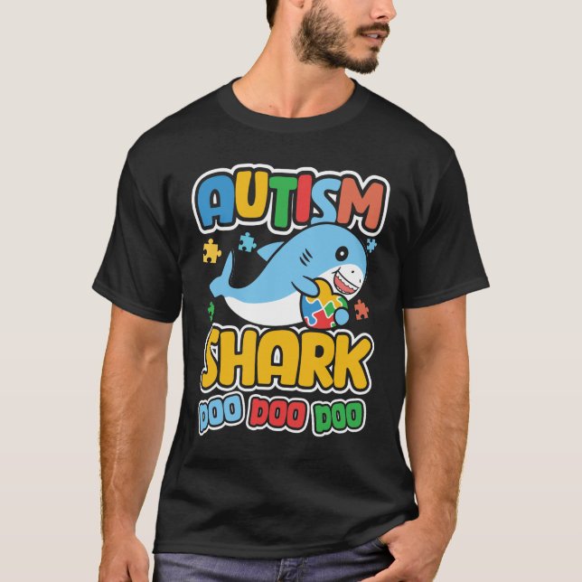 Autism Shark - Awareness Day T-Shirt (Front)