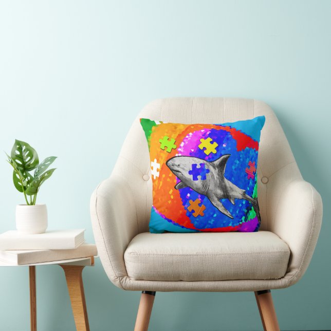 Autism Shark Cushion (Chair)