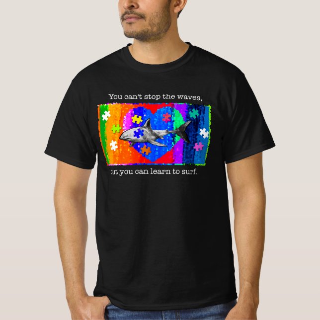 Autism Shark MEN T-Shirt (Front)