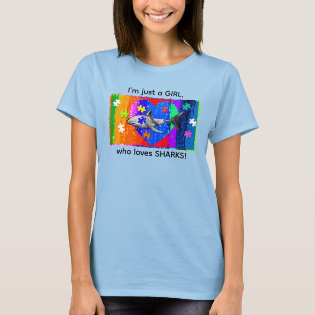 Autism Shark T-Shirt (Front)