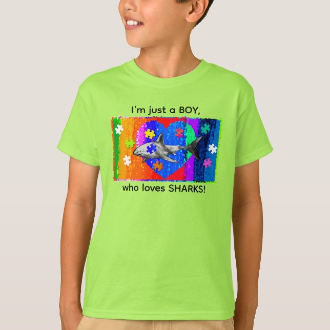 Autism Shark T-Shirt (Front)