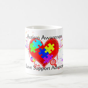 Autism Shining Heart Coffee Mug