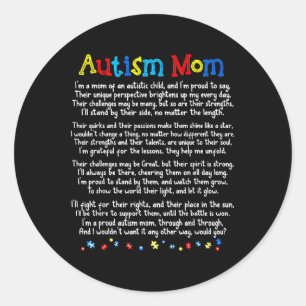 Autism Shirt Be Kind Autism Awareness Shirt For Au Classic Round Sticker