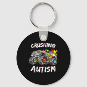 Autism Shirt Boys Kids Shirt Monster Truck Autism Key Ring