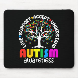 Autism Shirt Love Accept Support Autistic Autism A Mouse Mat