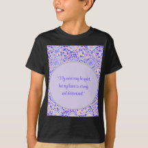 Autism shirt - Quiet Voice, Strong Heart