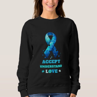 Autism Shirt Women Men Accept Understand Love Auti