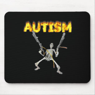 Autism Skeleton Funny Oddly Specific Dank Meme 1  Mouse Mat