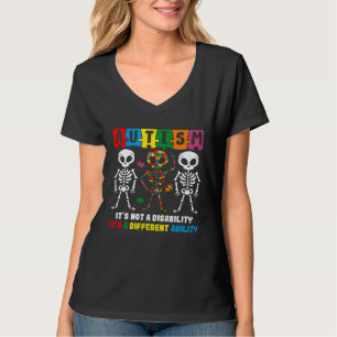 Autism Skull Dance Autism Awareness For Mom Dad K T-Shirt