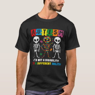 Autism Skull Dance Autism Awareness For Mom Dad K T-Shirt