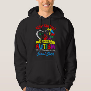 Autism Social Skills Autistic Puzzle Piece Stop Ha Hoodie