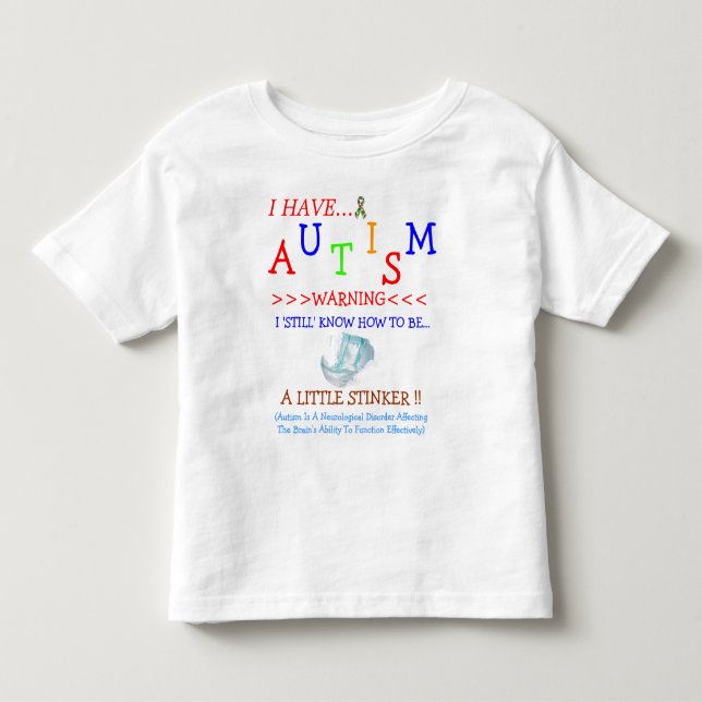 Autism Sometimes Stinks! Toddler T-Shirt (Front)