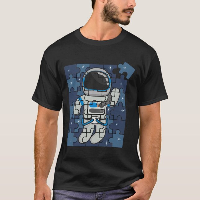 Autism Spaceman Astro Cosmo Space Autism Awareness T-Shirt (Front)
