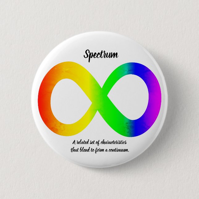 Autism Spectrum Button (Front)