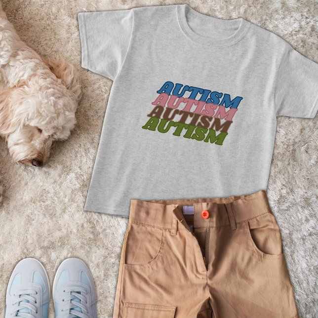 Autism Spectrum Disorder fun colourful T-Shirt (Creator Uploaded)