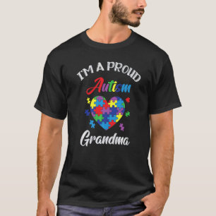 Autism Spectrum Disorder Grandmother Awareness Puz T-Shirt