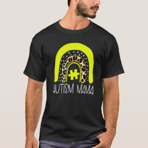 Autism Spectrum Disorder Mama Rainbow Awareness Pu T-Shirt