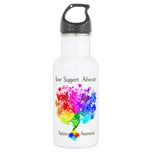 Autism Spectrum Tree 532 Ml Water Bottle