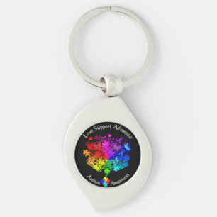Autism Spectrum Tree Key Ring