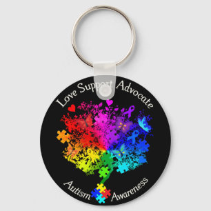 Autism Spectrum Tree Key Ring