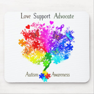 Autism Spectrum Tree Mouse Mat