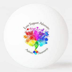 Autism Spectrum Tree Ping Pong Ball