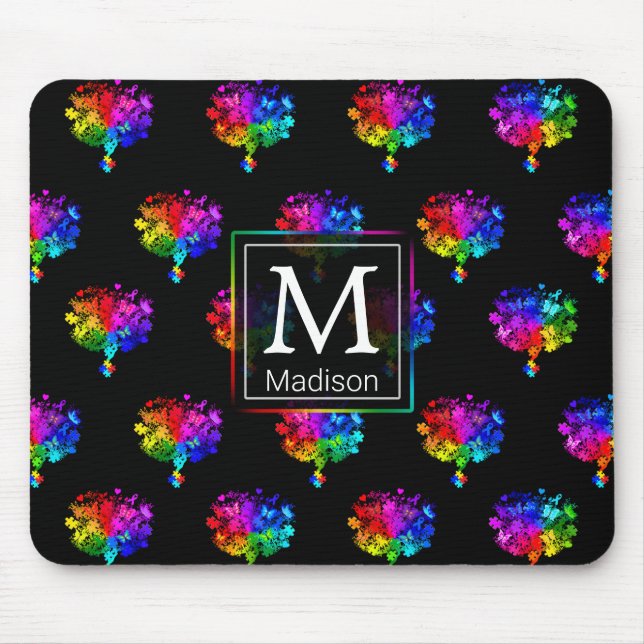 Autism Spectrum Trees Mouse Mat (Front)