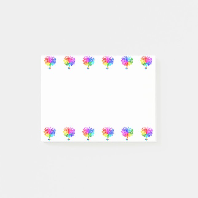 Autism Spectrum Trees Post-it Notes (Front)