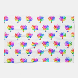 Autism Spectrum Trees Tea Towel