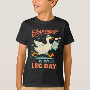 Autism sped neurodiversity goose elopement is leg T-Shirt