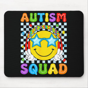 Autism squad funny puzzle autism awareness men mouse mat