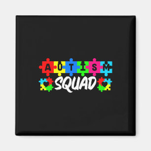 Autism Squad Support Inclusion Advocacy Awareness Magnet