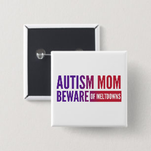 Autism- Square Button