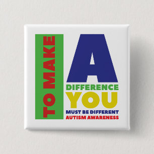 Autism Square Button