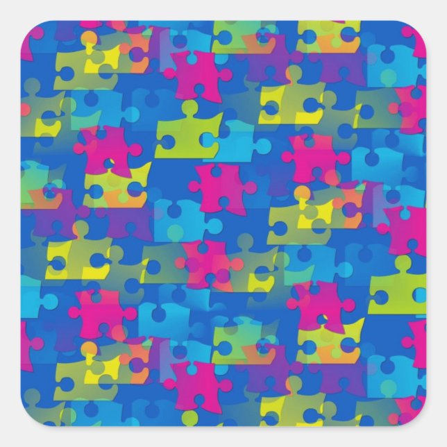 Autism Square Sticker (Front)