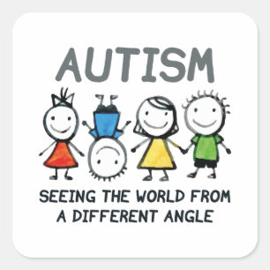 Autism Square Sticker