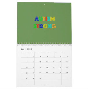 Autism Strong Calendar