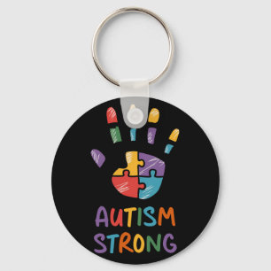 Autism Strong Key Ring